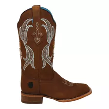 Bota Nh Carlotta Vaquera Dama Cowgirl Indian Bordado Rodeo