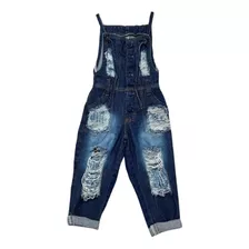  Macacão Jeans Infantil Menina Blogueirinha Moda Mini Diva