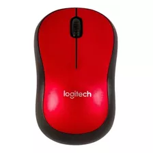 Mouse Inalámbrico Logitech Inalámbrico M185 M185 Rojo