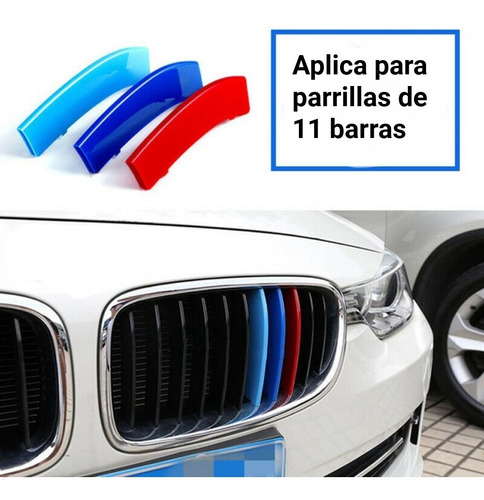 Tiras Embellecedores Parrilla Bmw Serie 3 F30 2012 - 2019  Foto 6