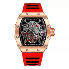 Reloj G-force At895 Automatico Abierto Goma Sport + Estuche