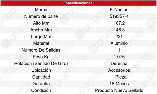 Bomba Agua Sephia L4 1.8l 96/97 K-nadian 8612205 Foto 3