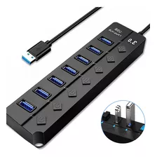 Hub Usb Con 7 Puertos Usb 3.0 Multicontacto