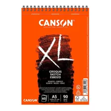 Bloco Xl Croquis Canson 90 G/m2 A5 (148x210mm) 60 Fls