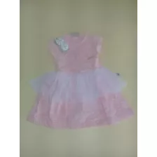 Vestido Infantil Feminino Florido C/babado Em Tule 2640