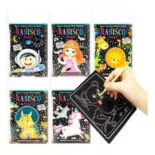 Livro Interativo Para Crianças Coleção Rabisco Mágico Em 6 Volumes Raspadinha Infantil