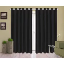 Cortina Corta Luz 4,00m X 2,50m 100% Blackout Pvc Preto