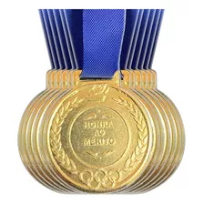 Kit 40 Medalhas Honra Ao Mérito Premiação Escola 290mm