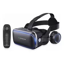 Vr Óculos Realidade Virtual 3d C/ Fone De Ouvido E Controle