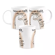 Caneca Meme Flork Tomá Um Café Eu Vou Pois Não Costuma Faia