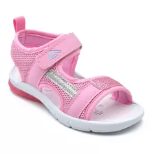 Sandalias Andrea Tiernas Velcro Brillo Rosa Para Niña Bebé