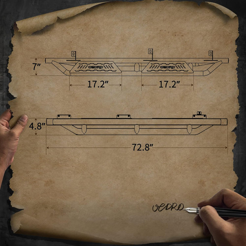 Estribos Compatibles Con Jeep Wrangler Jk Jku Unlimited 2007 Foto 5