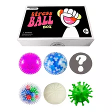 Stress Ball Caja X6 Pelotas Squishy Squeeze De Colores