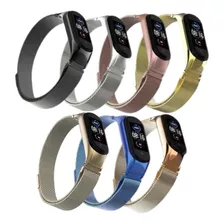 Pulseira Aço Inox Milanese P/ Xioami Mi Band 7 Lançamento 