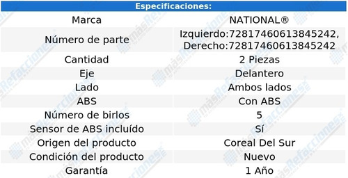 Par De Mazas Delanteras Ramcharger De 2000 A 2001 National Foto 4