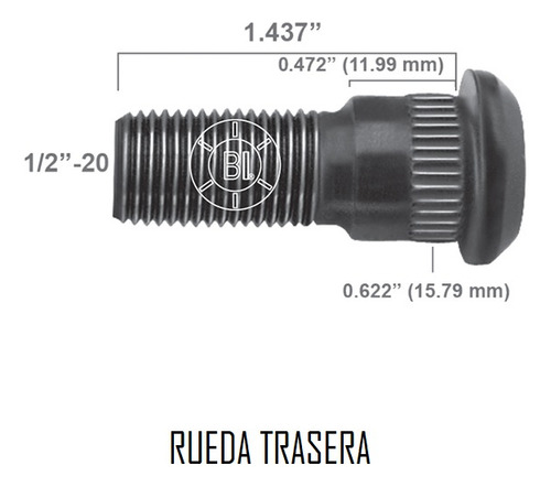 Birlo P/ Chrysler Jeep Wrangler 4x4 1994-03 R / Trasera 10pz Foto 2