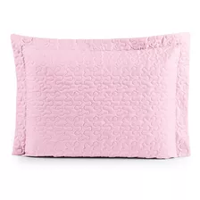 Porta Travesseiro Matelado Microfibra - Diversas Cores Cor Rosa Liso