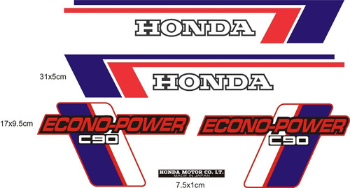 Sticker Honda Econo Power C90 Foto 2