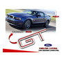 Emblema Lateral Mustang Gt Rojo Con Cromado Derecho