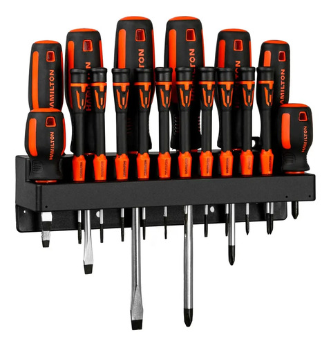 Set Destornilladores Planos Phillips 18pz Hamilton Dj18 Dgm