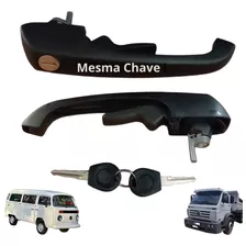 2 Maçaneta Porta Externa Caminhão Vw 14-220 15-170 15-180