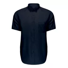 Camisa Social Masculina Manga Curta Microleve Plus Size 