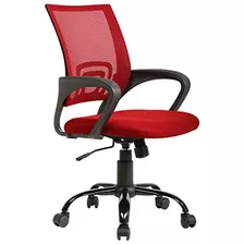 Silla De Oficina Ejecutiva Ergonomica Roja