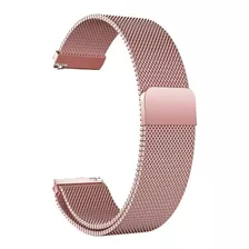 Pulseira Milanese Loop Magnética Rosa Para Fitbit Inspire Hr