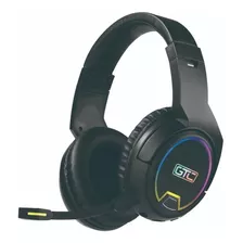 Auriculares Bluetooth Gtc Hsg-619 Rgb C/ Micrófono Color Negro