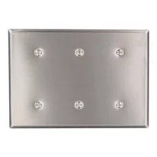 Leviton 84035-40 3-gang Ningun Dispositivo Wallplate En Bla