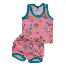 Conjunto De Bebe Menina Roupa Fresquinha De Calor Verão