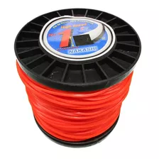 Rolo Fio Nylon Quadrado 3 Mm Roçadeira Grama 200 M