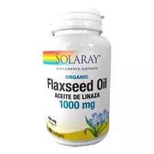 Flaxseed Oil Solaray Aceite De Linaza 1000mg