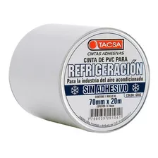 Cinta Pvc Sin Adhesivo A. Acondicionado Tacsa Blanca 7cmx20m