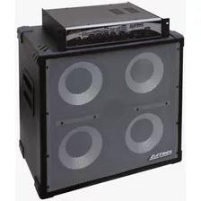 Combo Amplif Baixo Datrel Cabeçote Caixa 400 Wrms Bas400 Cor Preto 110v/220v