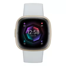 Smartwatch Fitbit Sense 2 Caja De Aluminio Oro, Malla Azul Niebla