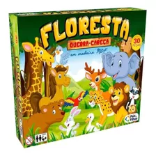 Quebra Cabeça Infantil Madeira Mdf 30 Peças Floresta Animais