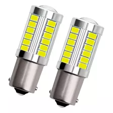 Par Led Aluminio 1 Polo 33 Leds Branca Luz De Ré 6000k 12v