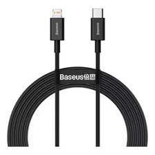 Cable Datos Cargador Baseus Usb-c Lightning iPhone 2 Metros