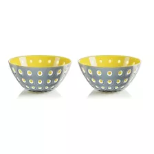 Cj De 2 Bowls 12cm Em Acrílico Amarelo Le Murrine - Guzzini 