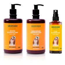 Shampoo Condicionador E Fluído Desembaraçador Granado Pet