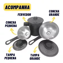 Cuscuzeiro Individual 2 Concha Prático Porção Única 1,2l Cor Preto