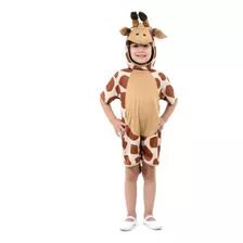 Roupa De Girafa Para Criança Fantasia Capuz E Rabo De Girafa