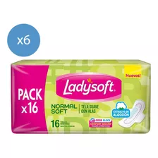 Pack Toallitas Ladysoft Normal Suave 16 U