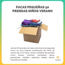 Lote 50 Prendas De Pacas Americanas De Segunda Mano Niños 