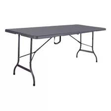 Mesa Plegable 1.80m Jardin Camping Exterior Gris Bentancor O