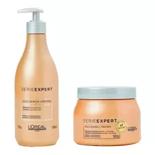Loréal Gold Quinoa Shampoo 500ml+máscara 500g