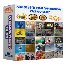 Pack 150 Artes Para Data Comemorativa Editáveis Psd + Png