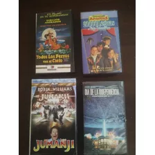 3 Vhs 1 Beta, Jumanji, Día De La Independencia,2000 Leguas..