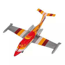 Brinquedo Miniatura Aviao A Jato Com Rodinhas 30cm Adesivos